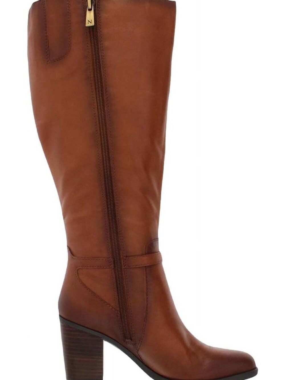 #58 Naturalizer Women's Kalina Wide Calf Block Heel Knee High Boots